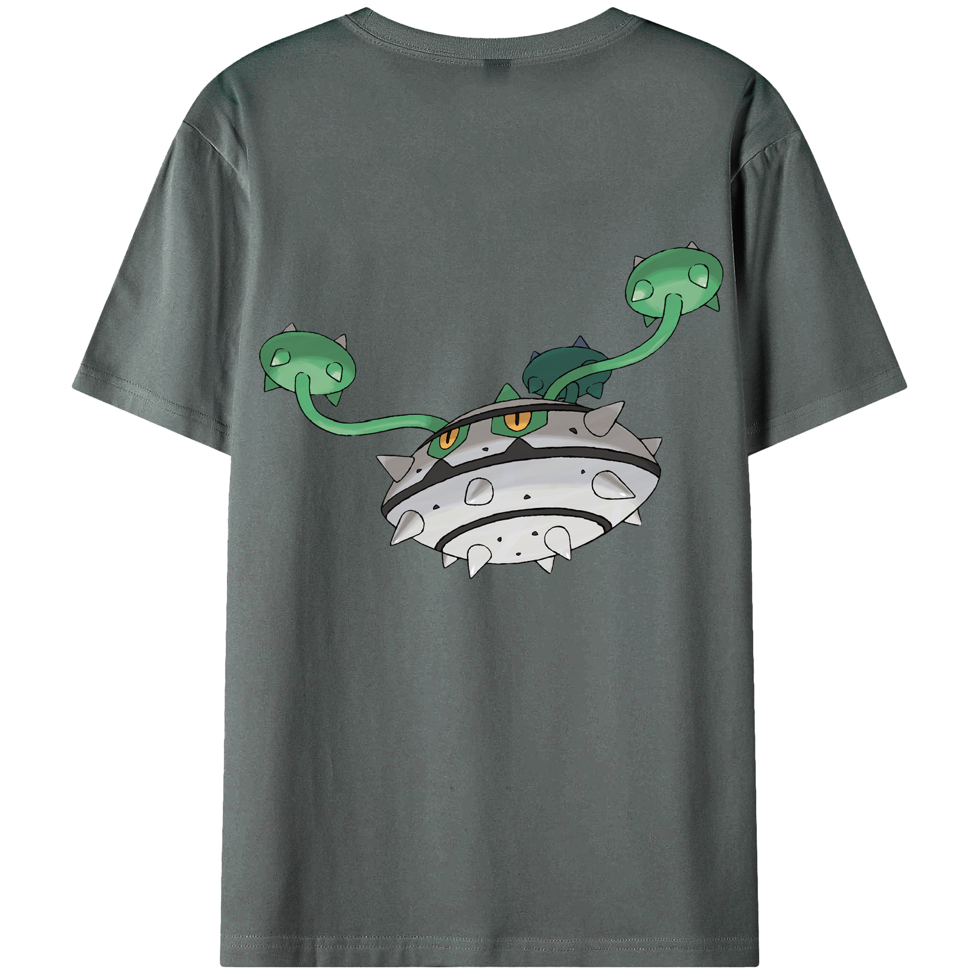 （画像用） ポケットモンスター Pokémon 綿100％ メンズ半袖Tシャツ（バックプリント） 通気性